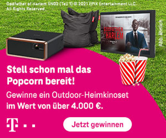 Telekom Outdoor-Heimkino-Set Gewinnspiel